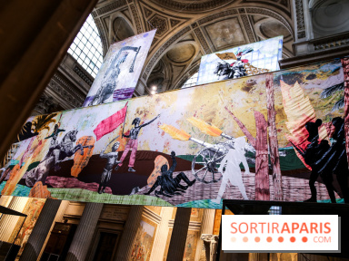 Raphaël Barontini, les photos de son installation monumentale au Panthéon