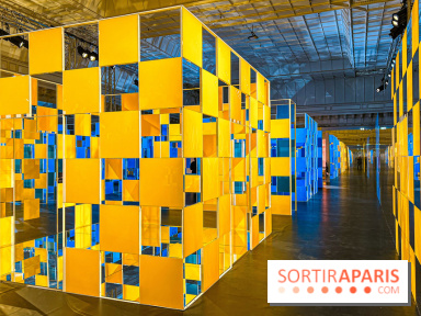Aux Beaux Carrés, l'exposition de Daniel Buren au Bon Marché Rive Gauche