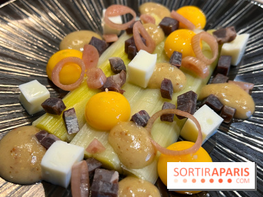 L'Evadé - Poireaux, jaune d'oeuf, cecina, moutarde