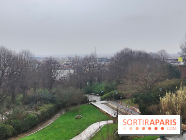 Visuel Paris 20e - parc de Belleville hiver