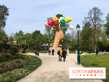 Visuel Paris 8e - printemps Jeff Koons jardin Champs Elysées 