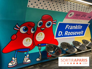 Jeux olympiques et paralympiques Paris 2024 - Visuel - métro Roosevelt