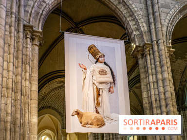 La Trêve la Basilique Saint-Denis, l'exposition costumes et photos de Sophie Comtet Kouyaté en mode jeux Olympique en Grèce Antique