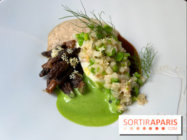 Auguste - Turbot, petits pois, tourteau