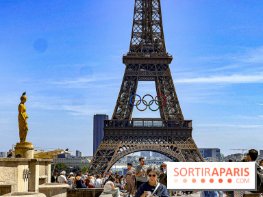 Tour Eiffel anneaux jeux olympiques Paris 2024
