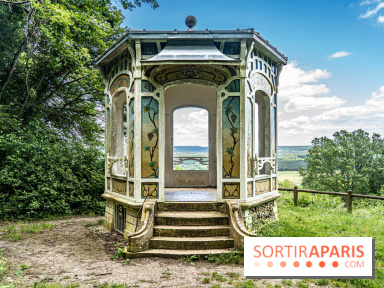 Le kiosque du belvédère de Chatillon à Risny-sur-Seine en Yvelines