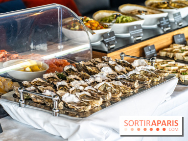 Le Brunch à volonté du belvédère au Domaine de la Corniche dans les Yvelines - photos -  huitres