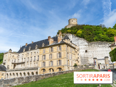 Le Château de la Roche Guyon, le château troglodyte dans le Val-d'Oise - 95 -  vue façade