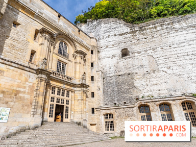 Le Château de la Roche Guyon, le château troglodyte dans le Val-d'Oise - 95 -  vue façade