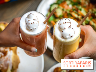 Brunch indien à Paris par Baranaan et Pingwoo -  lassis rose et mangue