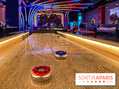 Shuffled, l'enseigne de shuffleboard à Boom Boom Villette - IMG 8590