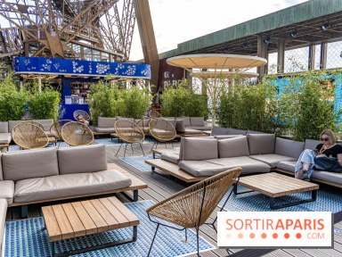 La terrasse sur la Tour Eiffel 2024 en mode JO Paris 2024 - les photos