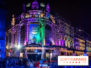 Inauguration des vitrines et décorations de Noël du BHV Marais 2024 avec Léna Mahfouf, Adriana Karembeu et Marc Lavoine -  A7C6118