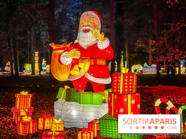 L'Odyssée Lumineuse 2024, le parcours de lumières au Parc Floral - les photos - Père Noël - cadeaux