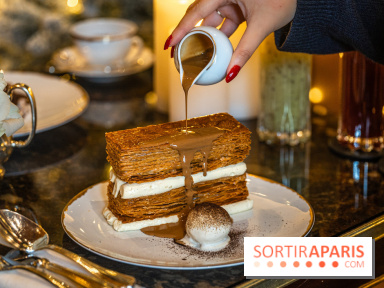 Le salon de thé de Noël du George V pour une pause gourmande - les photos  -  millefeuille