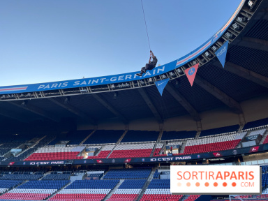 Tyrolienne au Parc des Princes