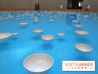 Clinamen, nos photos de l'une installation aquatique et musicale à la Bourse de Commerce - Clinamen Bourse de Commerce 9