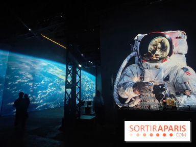 Destination Lune : un voyage immersif dans les étoiles à l'Atelier des Lumières - photos