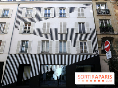 Daniel Buren et Miles Greenberg, nos photos de l'expo au Reiffers Art Inititiatives à Paris