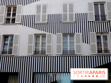 Daniel Buren et Miles Greenberg, nos photos de l'expo au Reiffers Art Inititiatives à Paris 