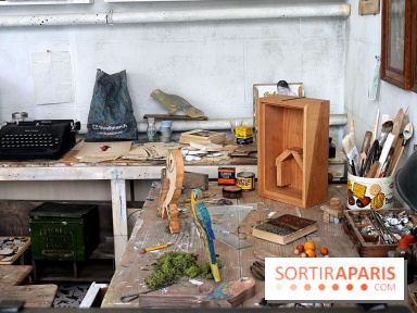 L'atelier de Joseph Cornell recréé par Wes Anderson à la galerie Gagosian