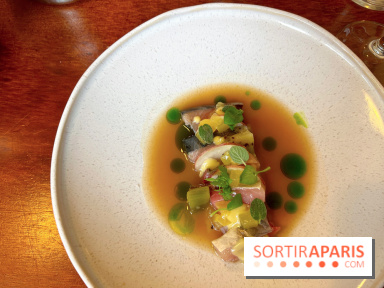 Gramme Paris - Bonite grillée, kiwi, topinambours