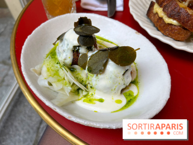 Chez Carrie - Polpette de courge, shiitake, ricotta fumée