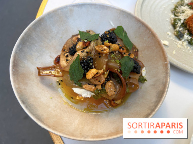 Niní Restaurant - Aubergine marinée, mûres, labneh
