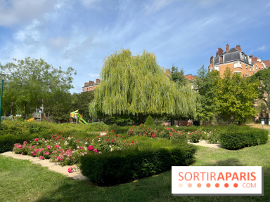 Le square Séverine, grand espace vert du 20e arrondissement