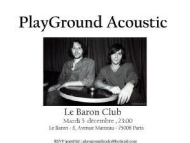 Playground : Accoustic show