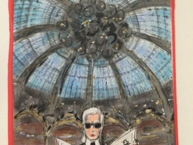 Karl Lagerfeld aux Galeries Lafayette