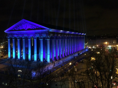 Place de la Madeleine, illuminations