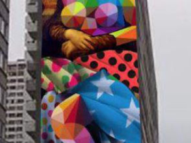 Street art : une Joconde de 50m signée Okuda dans le 13e