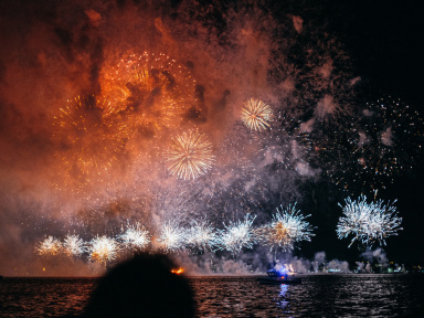 Feu d'artifice du 14 Juillet 2019 à Pantin (93)
