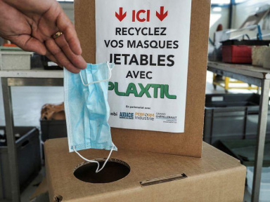 Paris installe des bornes de collecte de masque pour les recycler en règles !