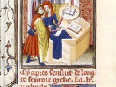 exposition Art d'Aimer BNF, Boccace, Les cleres femmes,  manuscrit, début XVème siècle.