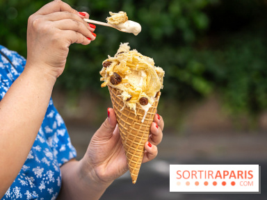 Insolite, la glace panettone de Christophe Louie à découvrir l'été à Paris