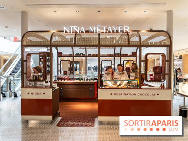 Nina Métayer ouvre "Destination Chocolat" à la Samaritaine