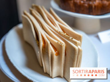 La Bûche de Noël Feuille à feuille du Burgundy Paris, un coup de cœur 2025