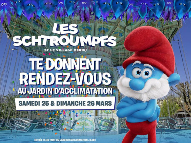 Les Schtroumpfs au Jardin d'Acclimatation