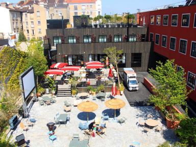 La terrasse du MOB Hôtel à Paris