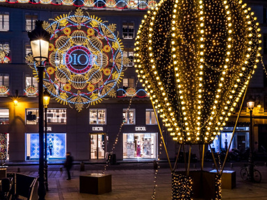 Une Montgolfière géante Faubourg Saint-Honoré pour les illuminations de Noël 2020