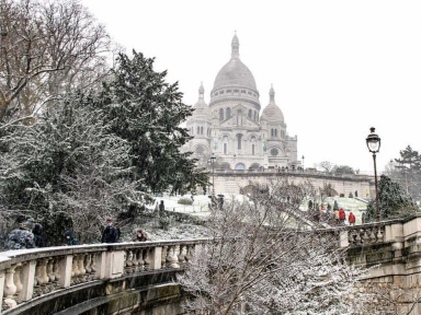 Paris sous la neige ce samedi, les photos