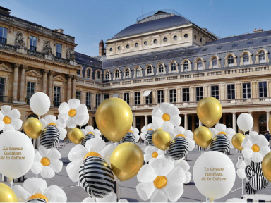 La Grande Cueillette de la Culture, le jardin géant de ballons au Palais Royal 