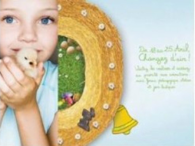 animaux et chasse aux oeufs de pâques au stade de france