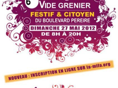 Le 6e Vide Grenier Festif et Cotoyen du Boulevard Pereire