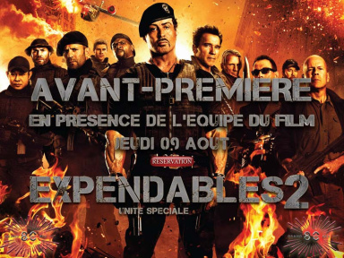 Expendables 2 en avant-première au Grand Rex avec l'équipe du film