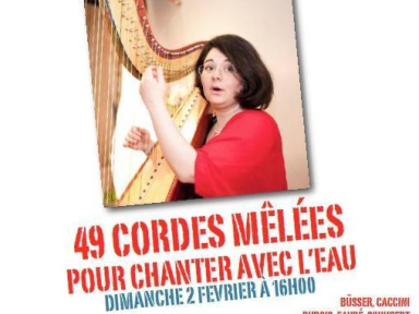 Quarante neuf cordes chantent avec l'eau