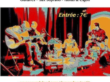 Concert latino-balkano-indien (guitares-tablas-sax)