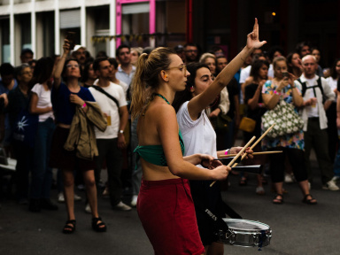 Fête de la musique 2023 : batucada queer et féministe dans le tiers-lieu Césure